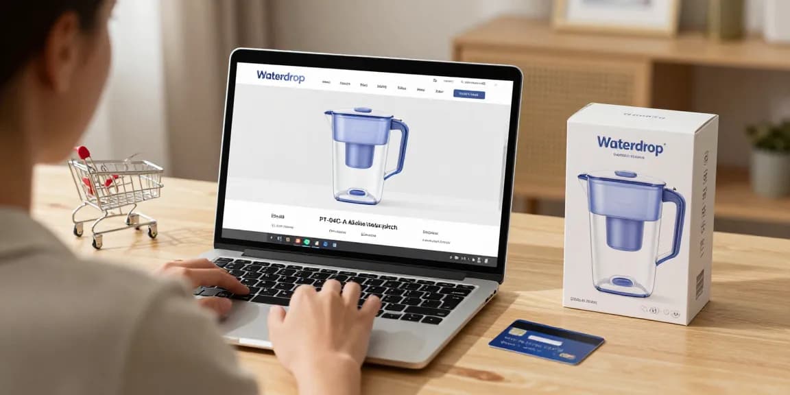 Waterdrop PT-04C-A Alkaline Water Filter Pitcher - Best e-commerce deals for online shopping.