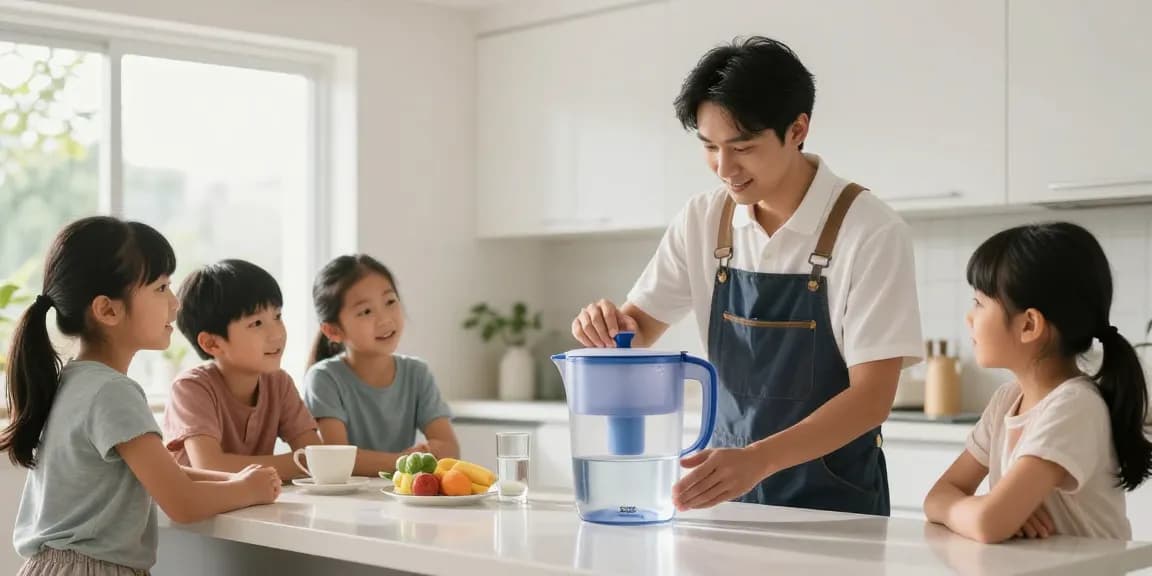 Waterdrop PT-04C-A Alkaline Water Filter Pitcher displayed by a trusted local service provider, enhancing healthy drinking water access in the community.