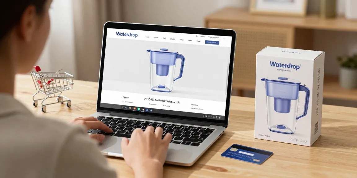 Waterdrop PT-04C-A Alkaline Water Filter Pitcher - Best e-commerce deals for online shopping.