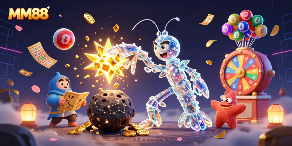 Experience MM88's exciting cosmic gaming adventure with vibrant games and magical visuals.