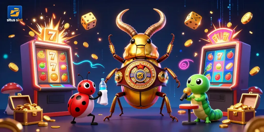 Experience thrilling gameplay at the situs slot with dynamic characters, vibrant casino elements, and dazzling jackpot visuals.