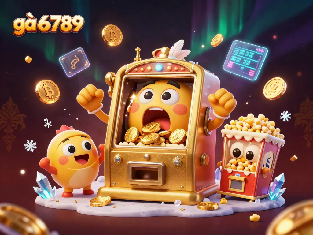 Engage with gà 6789 as slot machines celebrate a jackpot in a lively casino scene.