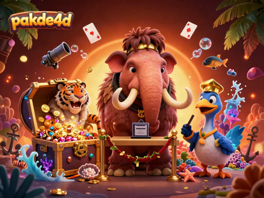 Experience exciting gaming with pakde4d, featuring vibrant casino characters and dynamic elements.
