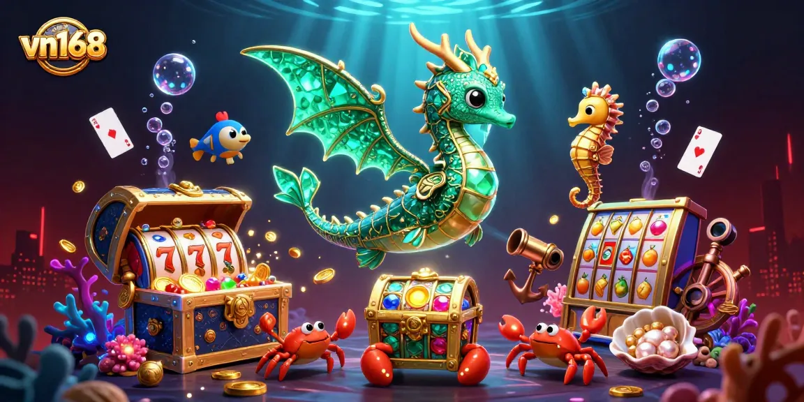 Experience thrilling wins at vn168 with exciting slot games featuring emerald sea dragons and vibrant treasures.
