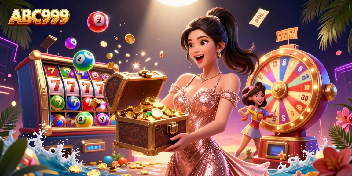 Experience the excitement of gambling at ABC999 with vibrant slots, treasures, and dynamic lottery games.