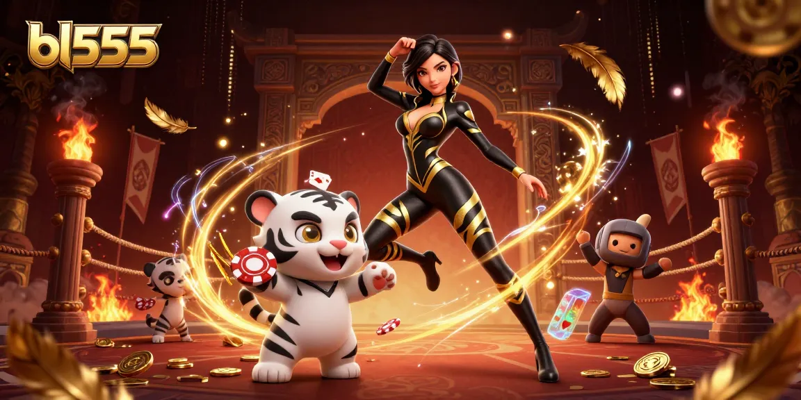 Experience the thrill of winning at bl555 with an immersive casino-inspired 3D artwork.