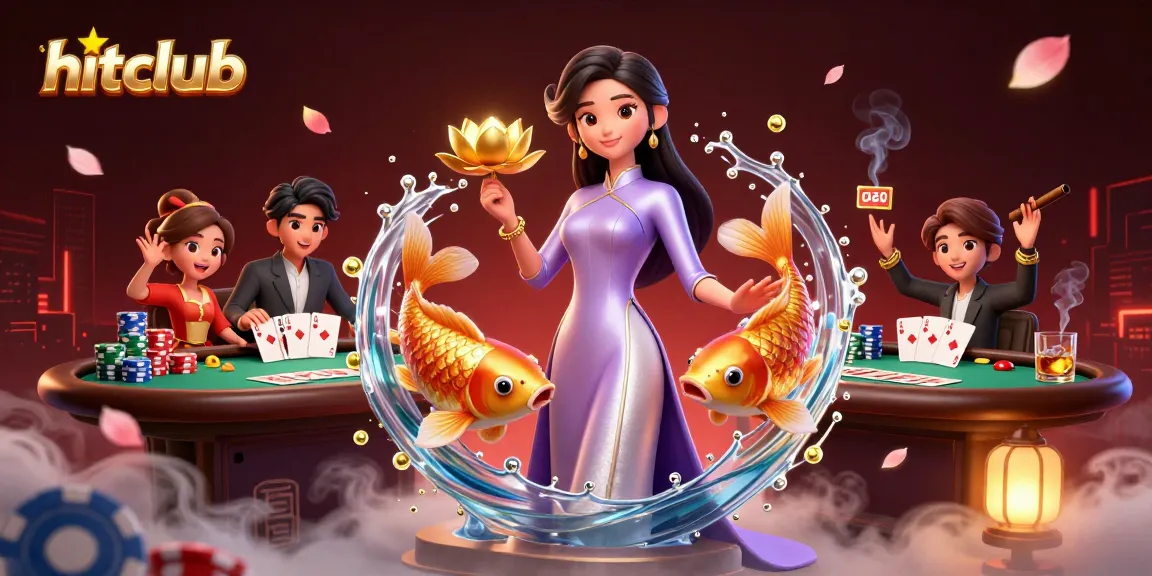 Experience thrilling gameplay at hitclub with vibrant casino elements and serene Asian motifs.