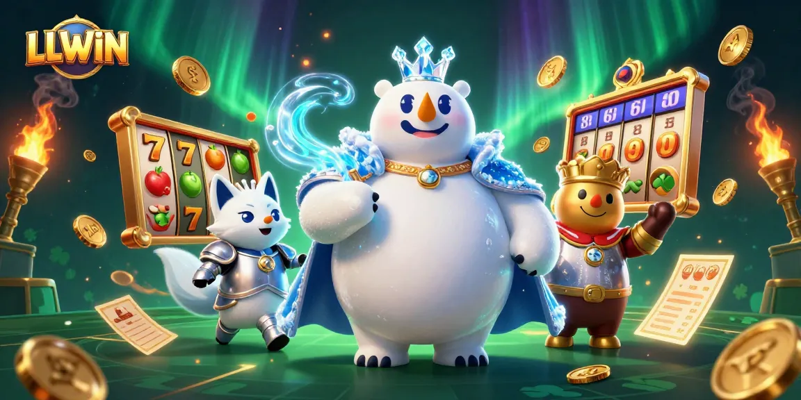 Players enjoy thrilling slots and jackpots at LLWIN, featuring a 3D ice king and snow fox.