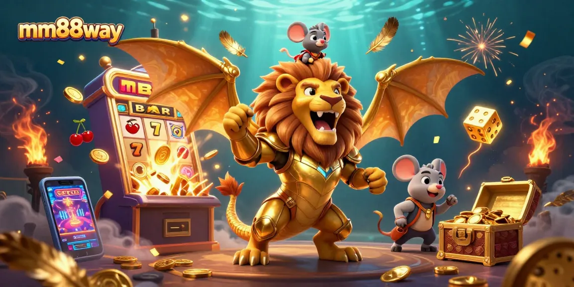 Spin to win big with mm88way’s vibrant casino scene showcasing thrilling jackpot action.