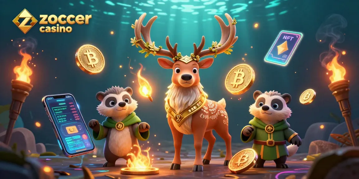 Experience thrilling gameplay at zoccer casino with vibrant characters and crypto elements.